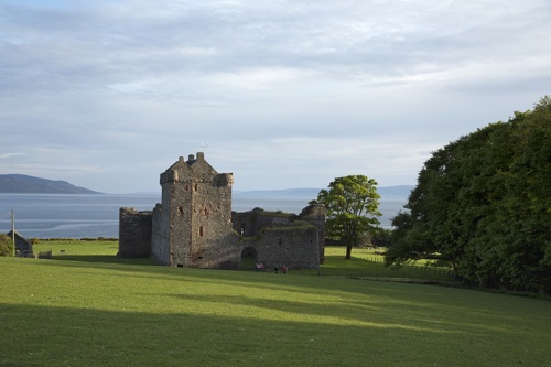 Skipness Castle is a beautiful spot on Kintyre’s east coast over looking Arran,