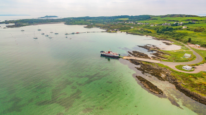 Gigha Aerial Ferry Rh